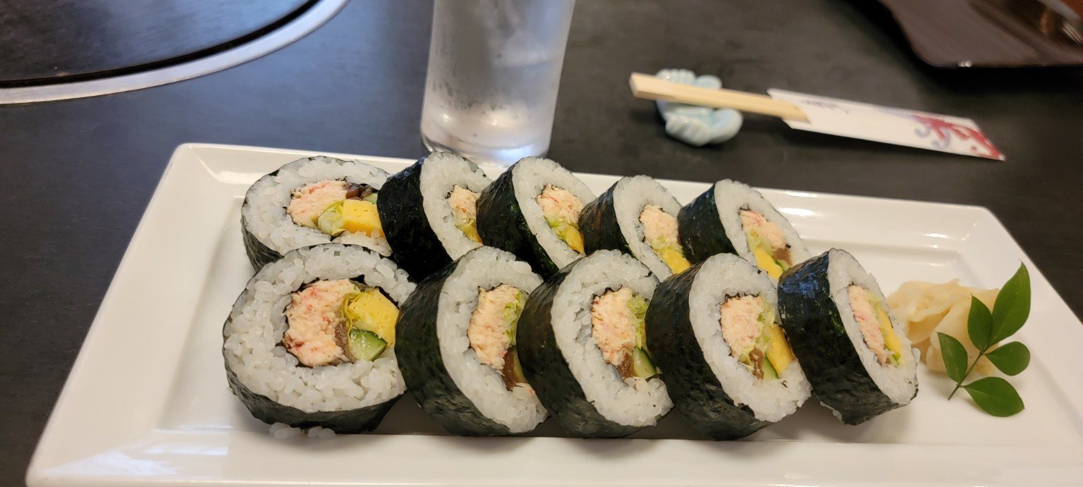 Japanese sushi rolls
